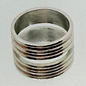 Vintage Premier Design‎ Sterling Silver Double Channel Ring Size 8 1/2